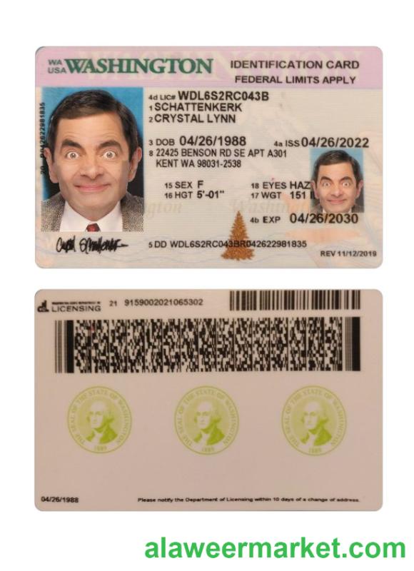 USA Washington ID card 2022-present